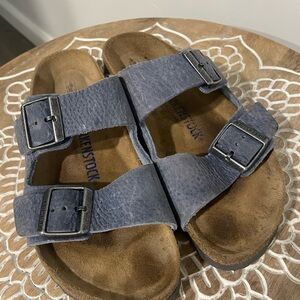 Birkenstock Slate Blue Arizona Sandals